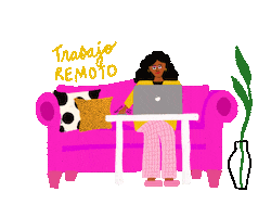 Working Work From Home Sticker by Please Enjoy This!