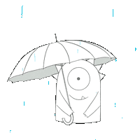 Raining Rainy Day Sticker by Breden Kids