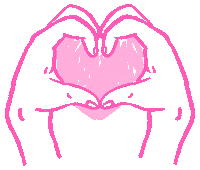 nosefia heart hand review hand heart Sticker