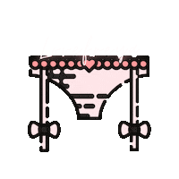 Pink Lingerie Sticker by lovefreya