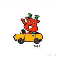 therocketgoldstar driving drive bambi 鹿 Sticker