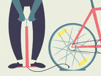 Brikk bike police biking tire GIF