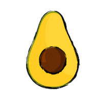 Chovi avocado fruta guacamole aguacate Sticker