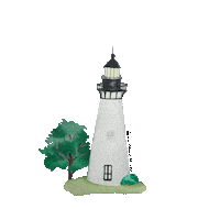 Lighthouse Sticker by Amelia Island Florida