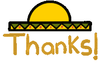 Thanks Mexican Sticker