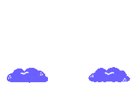 Rainbow Clouds Sticker by Matt Joyce