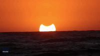 Partial Eclipse Makes for Stunning Sunset in Chile