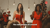 Christmas Music Singing GIF by BuzzFeed