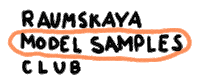 Model Club Sticker by Raumskaya