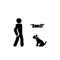 Canineperformance good dog training dog trainer positive reinforcement Sticker