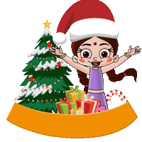 Christmas Snow Sticker by Chhota Bheem