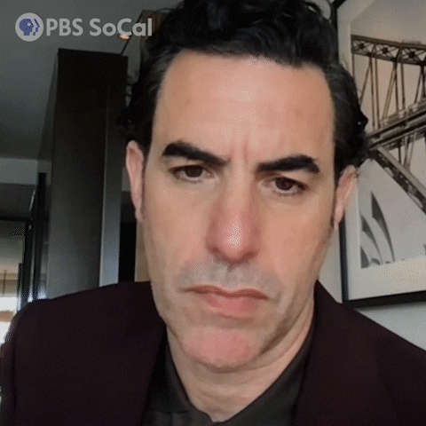 Sacha Baron Cohen Laughs GIF by PBS SoCal