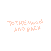 To The Moon Love Sticker