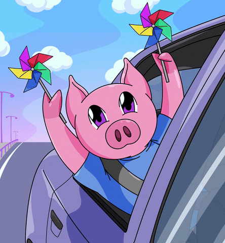 Road Trip Car GIF by Piggyverse