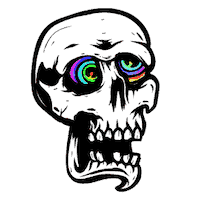 Rainbow Eyes Sticker by Degenerate Pirates