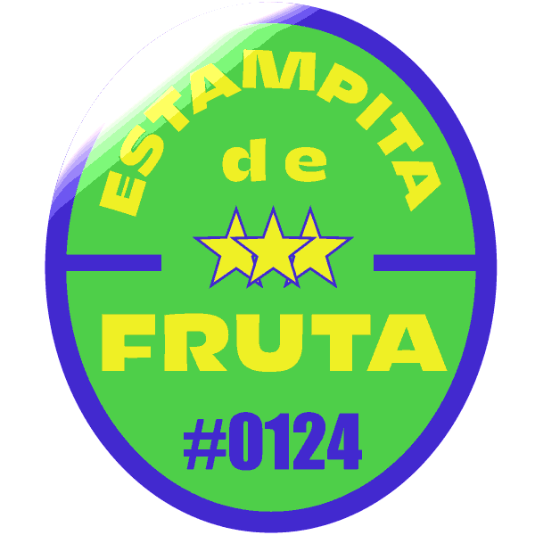 estampitadefruta fruta platano estampita estampita de fruta Sticker
