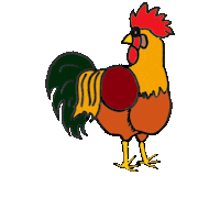 Rooster Hahn Sticker