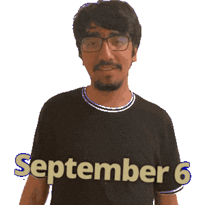 September 6 Sticker
