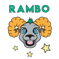 Homecoming Rambo Sticker by Farmingdale State College