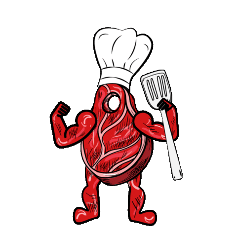 Steak Carnivore Sticker by Fleischwerkstatt