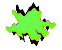 andreyaniv graffiti slime wavy thought bubble Sticker