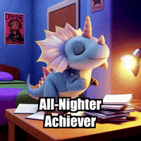 Late Night School GIF by Divineasaur