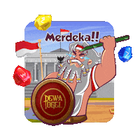 Indonesia Merdeka Sticker by DewatogelOFC