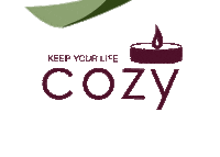 keepCOZY winter cozy candle warm Sticker