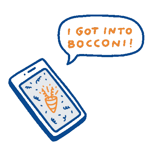 Happy Phone Sticker by Bocconi University