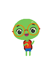 happy nerd Sticker by PlayKids