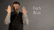dark blue asl GIF by Sign with Robert