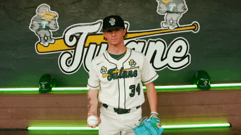 College Baseball Chandler GIF by GreenWave