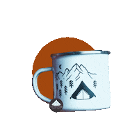 Coffee Camping Sticker by The Pop Up BNB