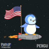 Lets Go Space GIF by Pudgy Penguins