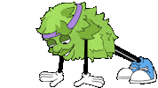 Pushups Shrub Sticker by Talking Terps
