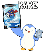 Excited Trading Cards Sticker by Pudgy Penguins