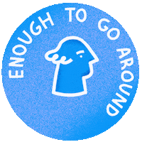 Andrewhaener blue money coin equality Sticker