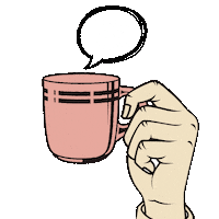 Hot Coffee Cheers Sticker by buddhabeanscoffee