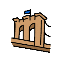 New York Nyc Sticker by caracaraNYC