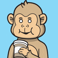 MonkeezNFT coffee good morning nft tired GIF
