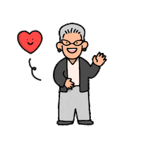 Old Lady Grandma Sticker by SYSI