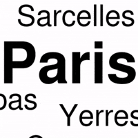 litaramaps travel typography paris france GIF