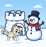 Snow Winter GIF by Hero Galaxy NFT