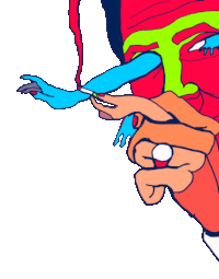 face smoking STICKER by Dax Norman