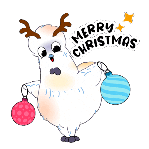 Christmas Chicken Sticker by Chew's Egg