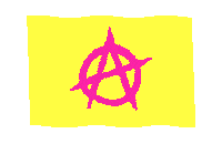 flag anarchism Sticker by Amy Ciavolino