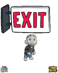 Go Way Out Sticker by Zhot Music