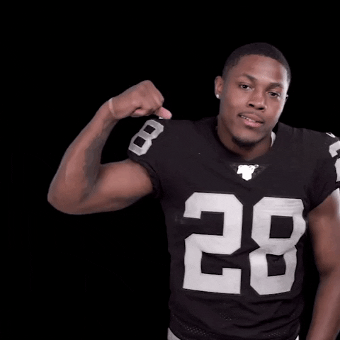 Flexing Oakland Raiders GIF by NFL