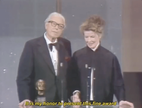 katharine hepburn lawrence weingarten GIF by The Academy Awards