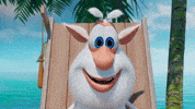 BoobaCartoon cool summer beach booba GIF